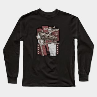 soviet robot - fade Long Sleeve T-Shirt